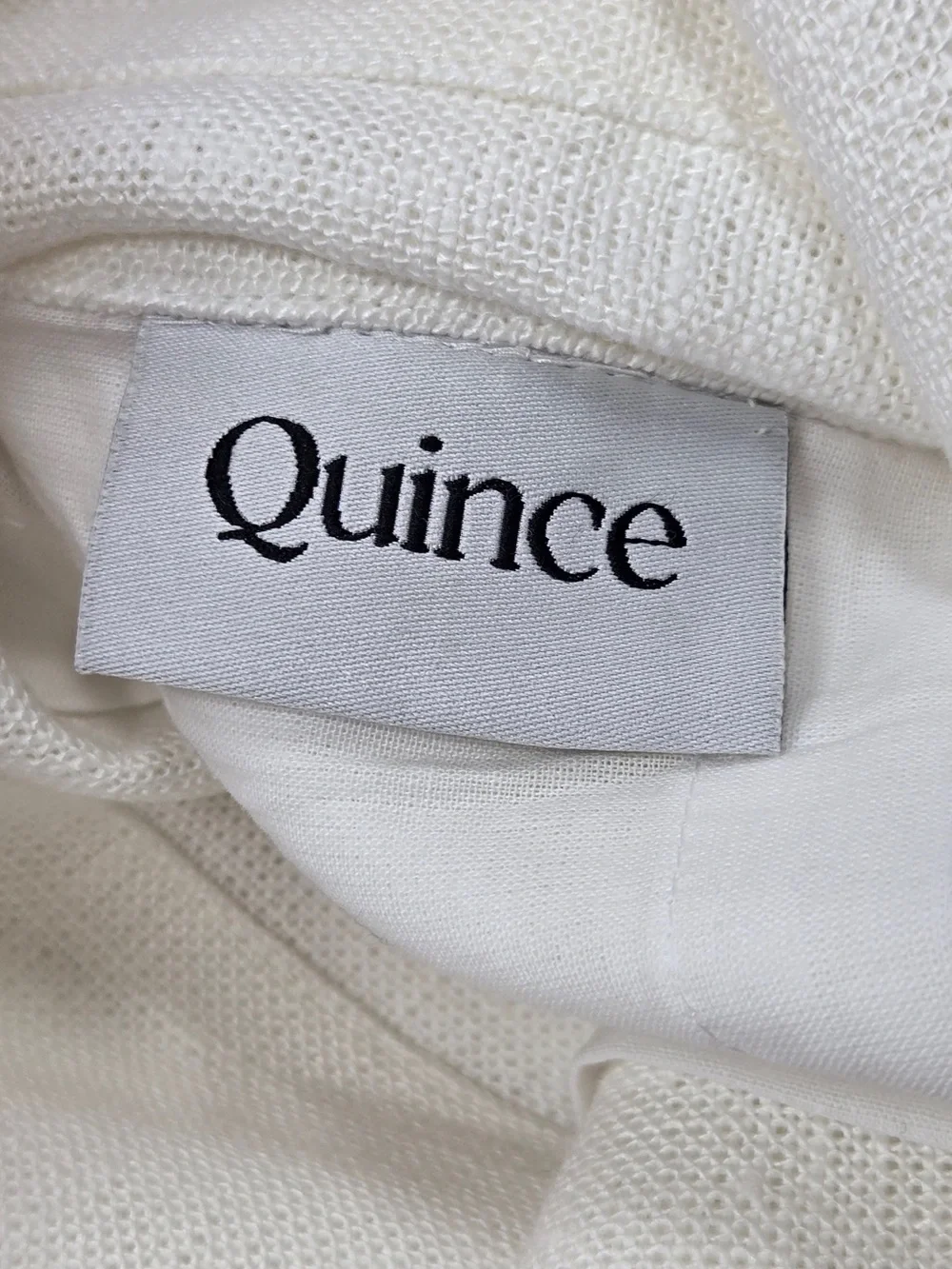 NWT QUINCE Set Of 2 48x84 Heavyweight European Linen Curtains White 0085